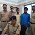गाजीपुर: चोरी की बुलट के साथ दो अपराधी गिरफ्तार