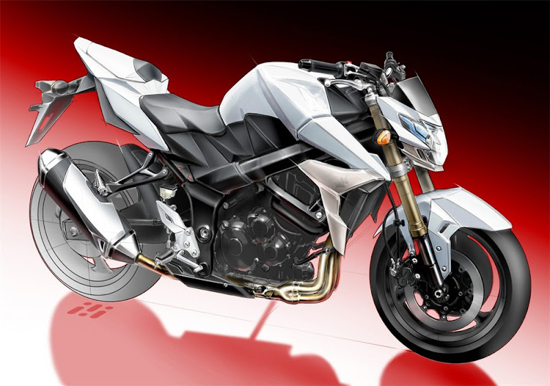 2011 Suzuki GSR750 Teaser concept Sketch