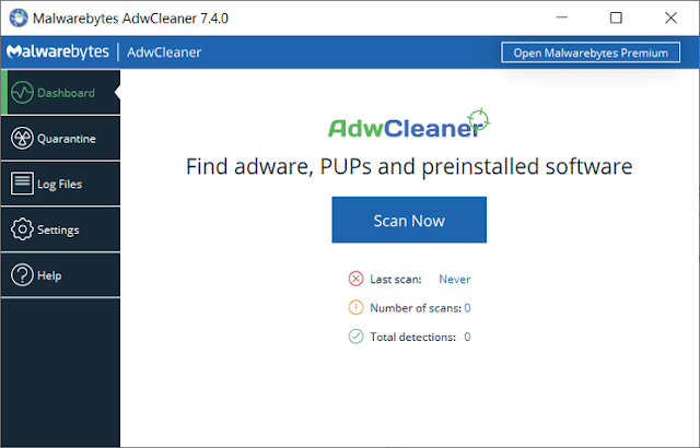 AdwCleaner escanear