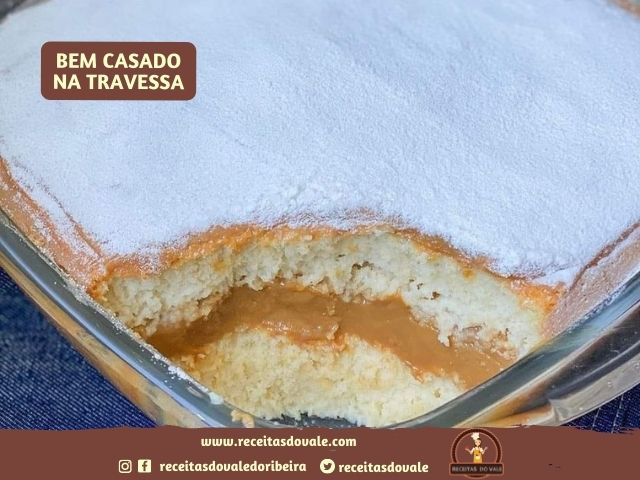 Receita de Bem Casado na Travessa