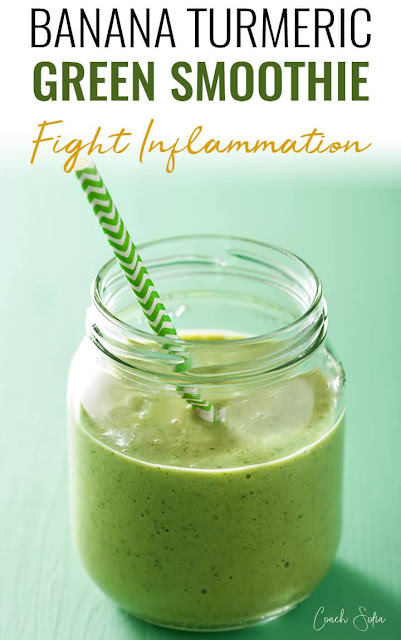 Banana Turmeric Green Smoothie Fight Inflammation