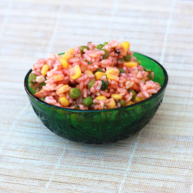 rice salad corn peas