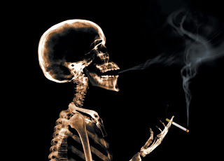 Skeleton Smoking