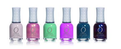 orly precious collection for spring 2011 Pure Porcelain Gilded Coral Fancy Fuchsia Ancient Jade Sapphire Silk Royal Velvet nail polish nailswatches