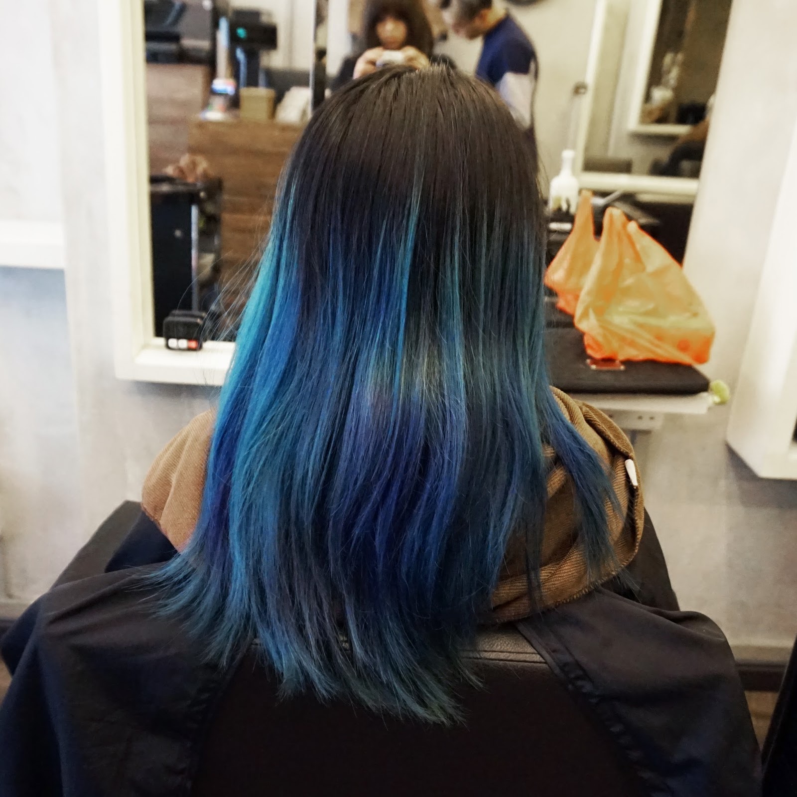 Violet X Blue Galaxy Dip Dye Hair 99 Percent Hair Studio Review