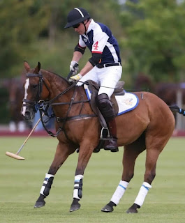 Prince William Duke of Cambridge competes in polo