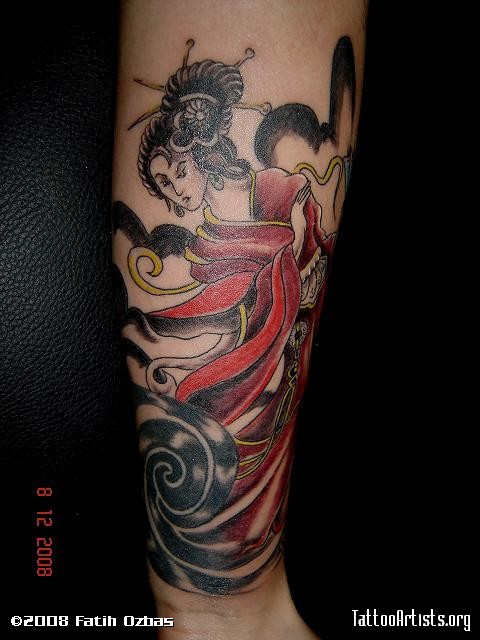 Japanese Geisha Tattoo Design