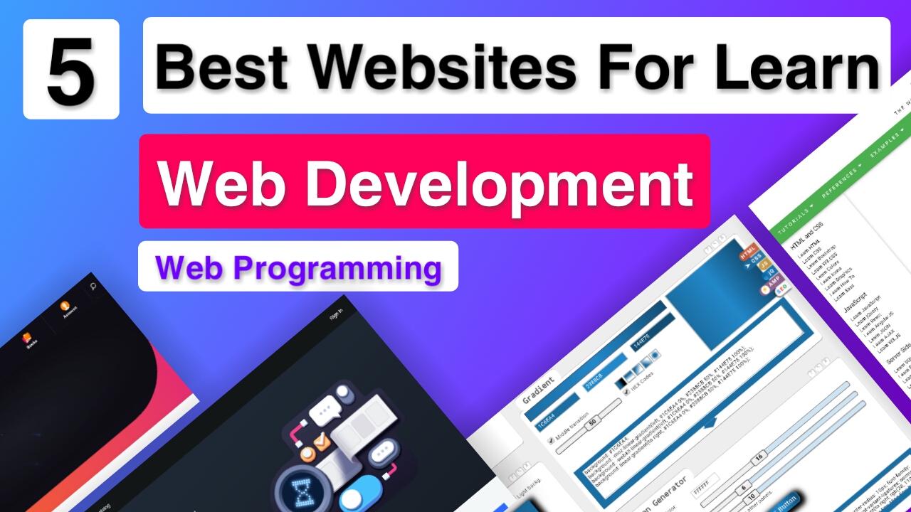 best websites for learn web development