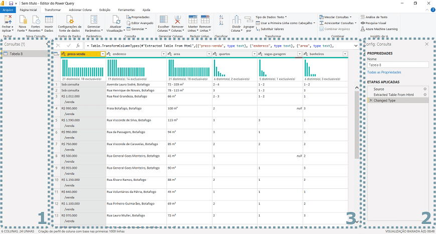 Guia passo a passo web scraping power bi - figura 14