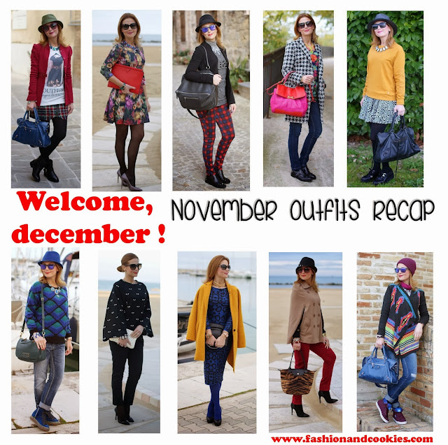 Welcome december, November outfits recap on Fashion and Cookies