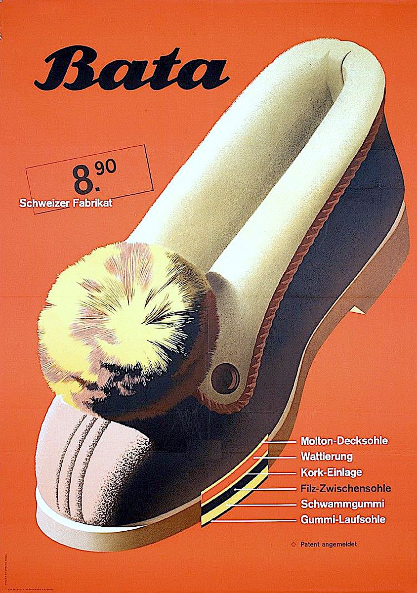 a Hermann Eidenbenz poster for Bata