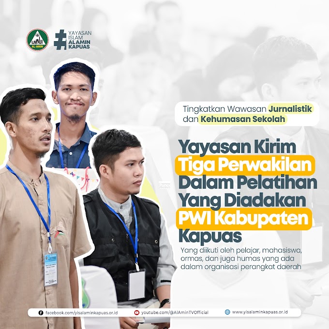 Tingkatkan Wawasan Jurnalistik dan Kehumasan Sekolah, Yayasan Kirim Tiga Perwakilan Dalam Pelatihan Yang Diadakan PWI Kabupaten Kapuas