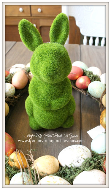 Moss Bunny-Target Bargain BIn-From My Front Porch To Yours- Easter Wreath