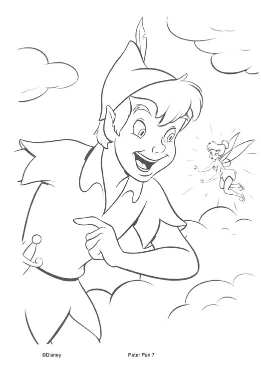Disney Peter Pan Disney coloring pages which i think is 