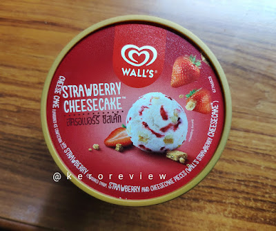 รีวิว วอลล์ ซีเล็คชั่น ไอศกรีมรสสตรอว์เบอร์รี่ชีสเค้ก (CR) Review Ice Cream Strawberry Cheesecake Flavor, Wall's Selection Brand.