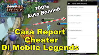 Cara Report Player Cheater Di Game Mobile Legends