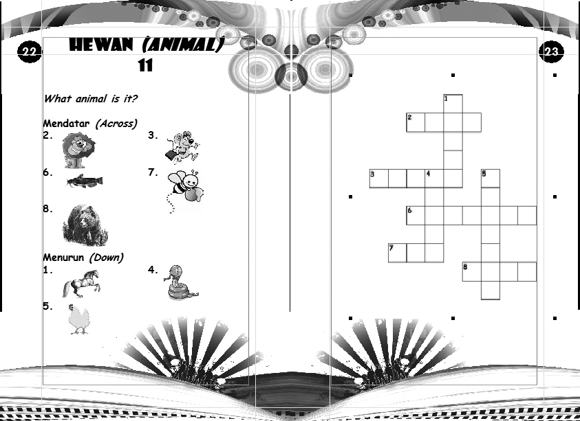 Teka Teki Silang Ayo Belajar Bahasa  Inggris  dengan Crosswords