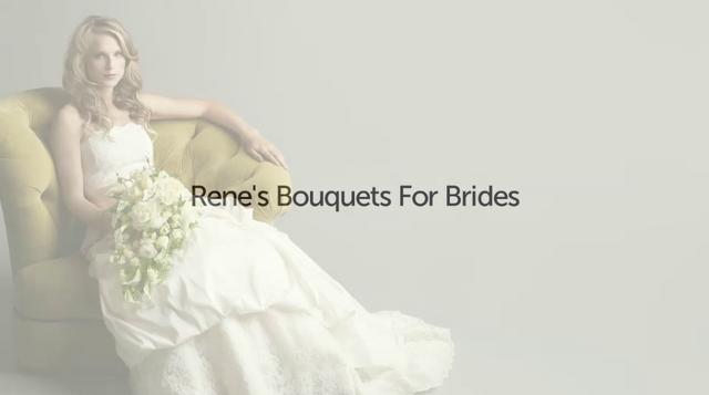 Rene stresses that the bridal bouquet should not only reflect the bride's