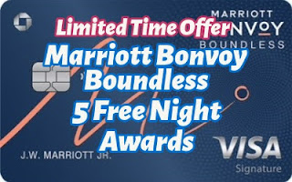 Marriott Bonvoy Boundless 5 Free Night