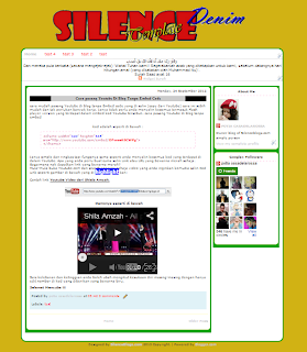 Denim Template edited by SilenceBlogz