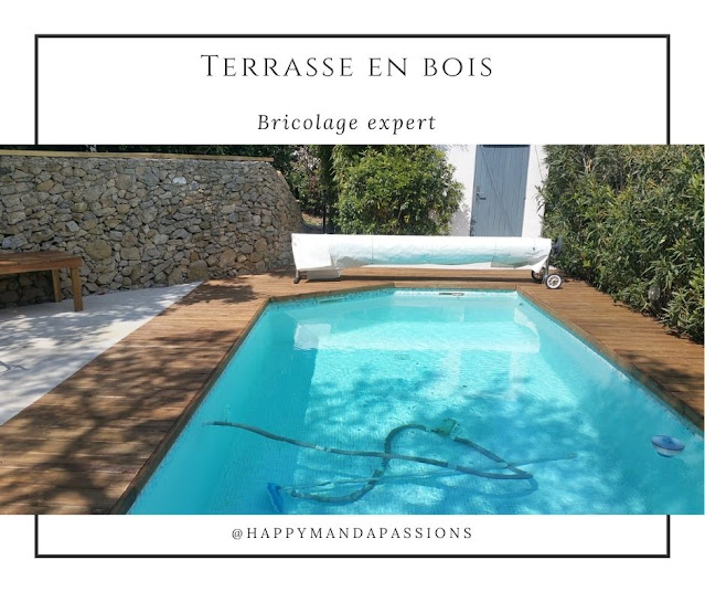 Terrasse bois pour plages de piscine avant après