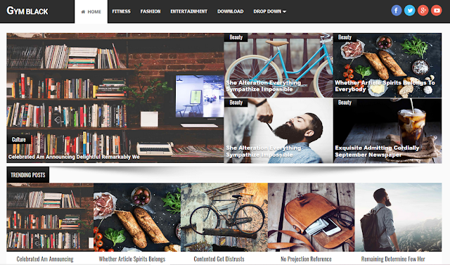 Gym MultiPurpose Responsive Blogger Template