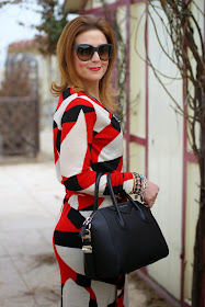 Diane Von Furstenberg wrap dress, wrap dress, Givenchy Antigona bag, Fashion and Cookies, fashion blogger