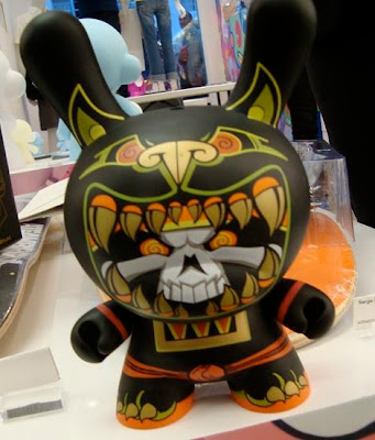 Kidrobot - The Black Chase Jaguar Warrior 8 Inch Dunny by Jesse Hernandez