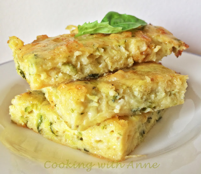 Zucchini-Cheese Squares