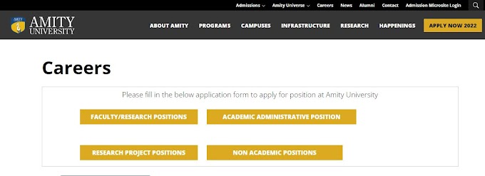 AMITY INSTITUTE PARIYOJNA SAHAYAK VACANCY 2023 | अमिटी इंस्टिट्यूट बायोटेक्नोलॉजी में परियोजना सहायक की वेकेंसी