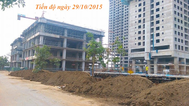 Tiến độ mới nhất chung cư Ngoại Giao Đoàn tòa NO3-T3-T4