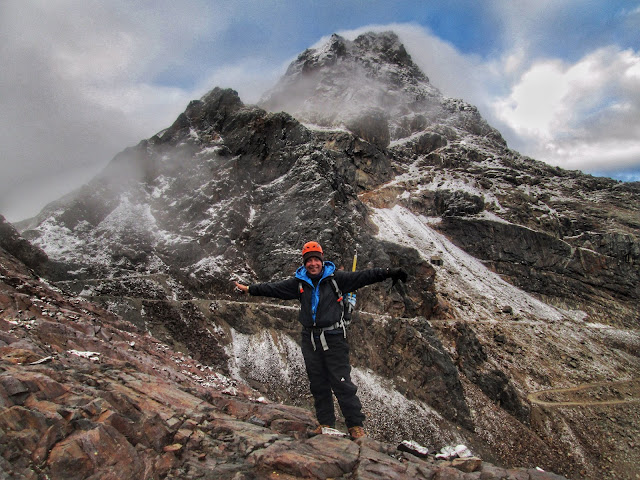 Ascending to the glacier