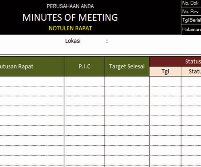 PT. Sistem Manajemen Utama: Paket Formulir Kosong (blank 