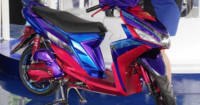 32 Foto Gambar Modifikasi Motor Yamaha Mio M3 125cc Blue 