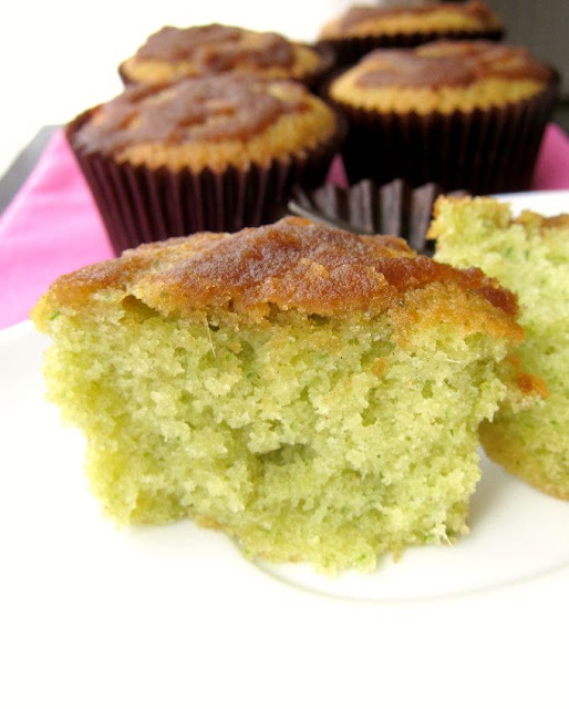 Pandan Cupcakes with Gula Melaka Syrup Recipe from Nomsies Kitchen