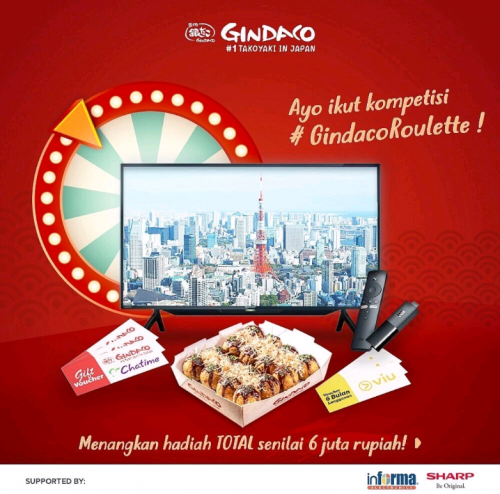 Lomba Foto Gindaco Roulette Berhadia Android TV Sharp 42 inch.