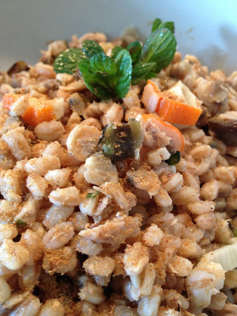 Insalata di farro all'aroma di mare