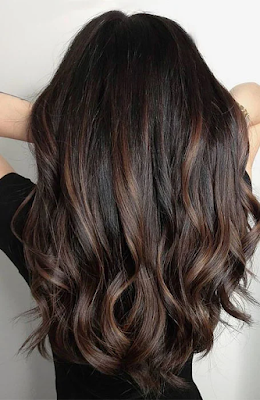 Contoh warna semir rambut coklat