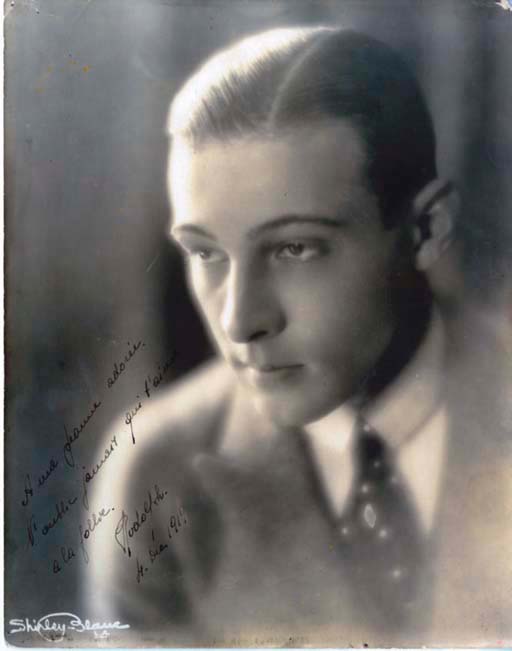 Early Rudolph Valentino Autographed Photo