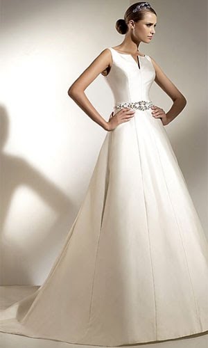 Still elegant and formal to be a wedding gown toga wedding dress