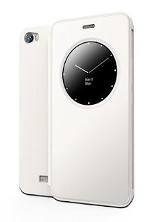 lava iris x8 flip cover clock