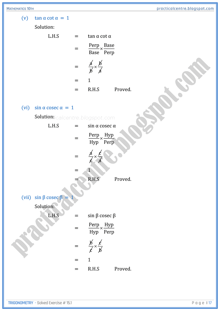 trigonometry-exercise-8-1-mathematics-10th