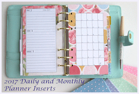 Double sided printing Personal Planner inserts Silhouette Cameo