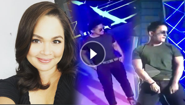 Judy Ann Santos reacts to husband Ryan Agoncillo dancing while in heels