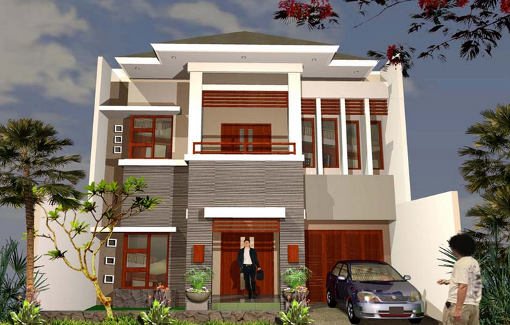 Desain Rumah  Tingkat  Minimalis  2  Lantai Type 60 36 45 