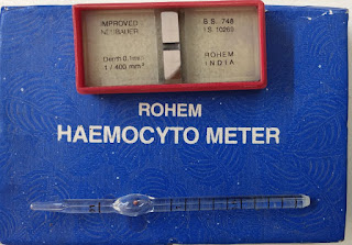 न्यूबार चैम्बर (Newbaur counting chamber या Haemocytometer)