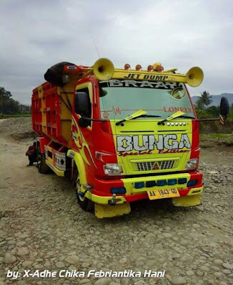 Foto gambar mobil full variasi truk  canter keren 