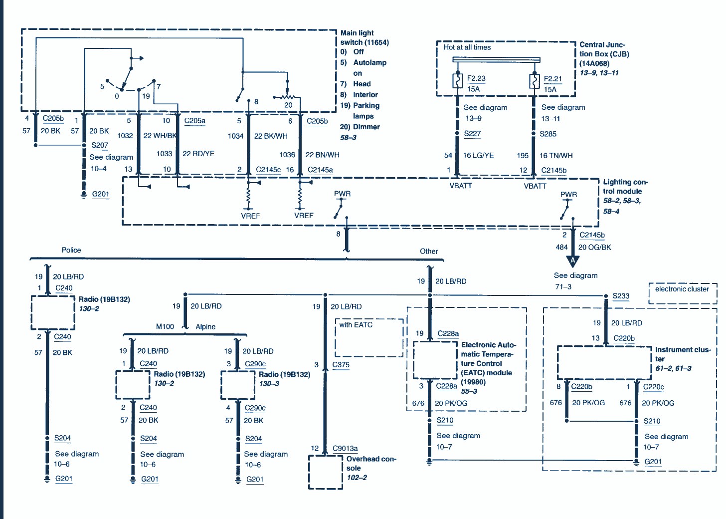 Light circuit diagram: September 2013