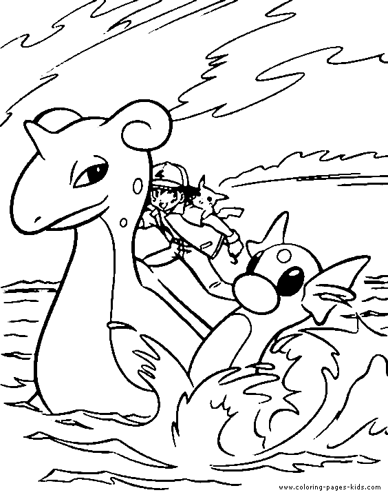 Sea Monster Coloring Pages