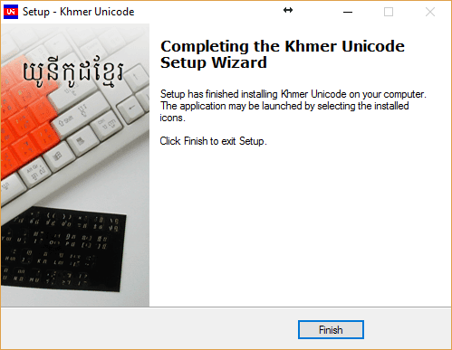 install khmer unicode on windows 10